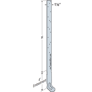 Simpson Strong-Tie HETA20Z Embedded Truss Anchor Z Max