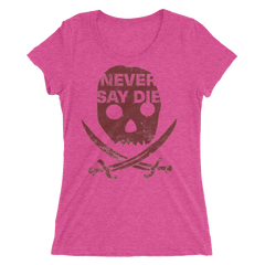 Women's Never Say Die Short Sleeve T-shirt (dark print)