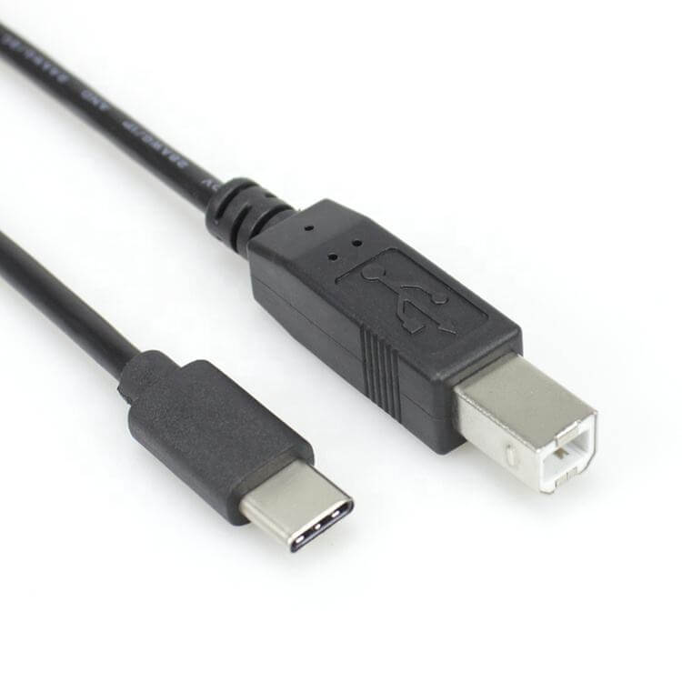Malawi Handel ik heb nodig USB-C 2.0 naar USB-B 2.0 Printerkabel Zwart 1m | Basic USB-C naar USB-B 2.0  Kabel Kopen? - KKS Kabelshop