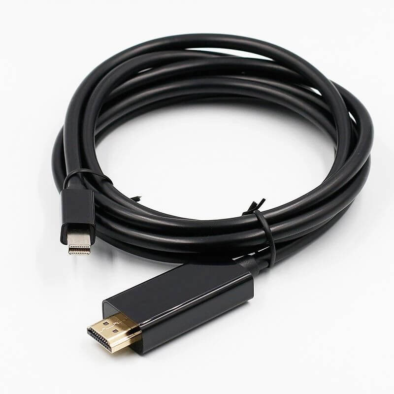 strottenhoofd Idioot Televisie kijken Mini-DP 1.1a naar HDMI Adapter kabel 1.8 meter Zwart Kopen? - KKS Kabelshop