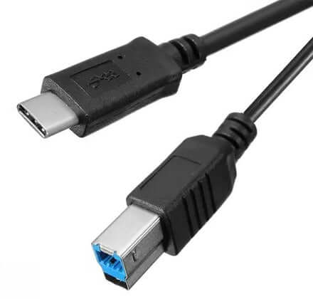 Verdeel Zwakheid Keuze USB-C 3.1 naar USB-B 3.0 Printerkabel Zwart 1,0m | USB-C naar USB-B 3.0  Kopen? - KKS Kabelshop