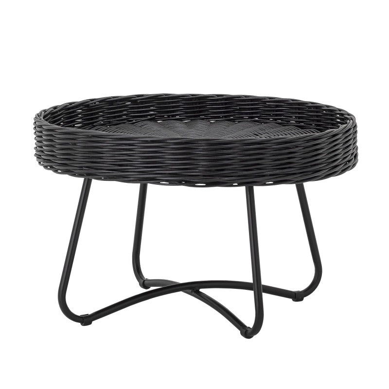 Bloomingville Hattie Rattan Black Coffee Table, Coffee Tables