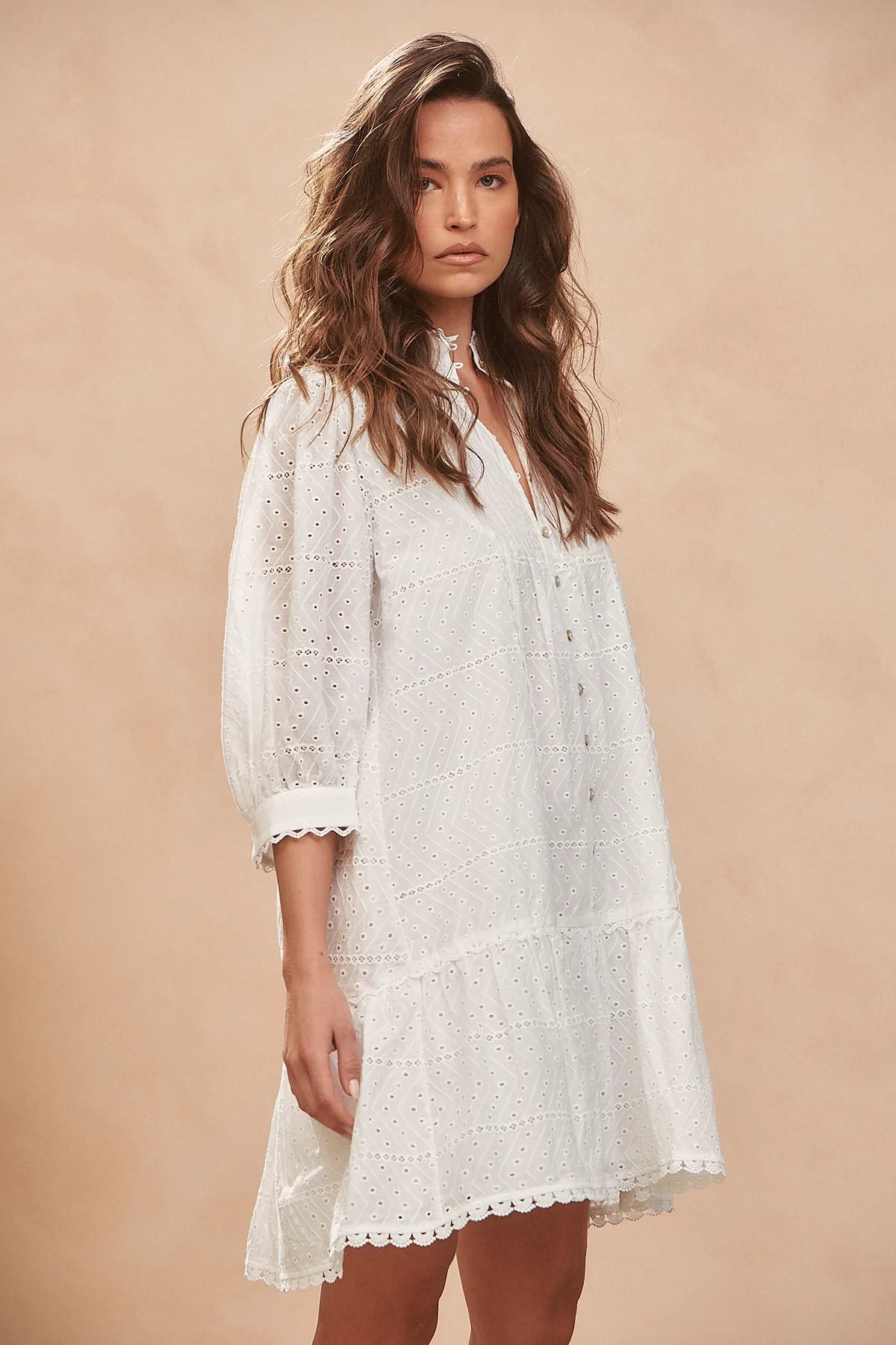 JAASE ‘FILLY MINI DRESS- LILY WHITE