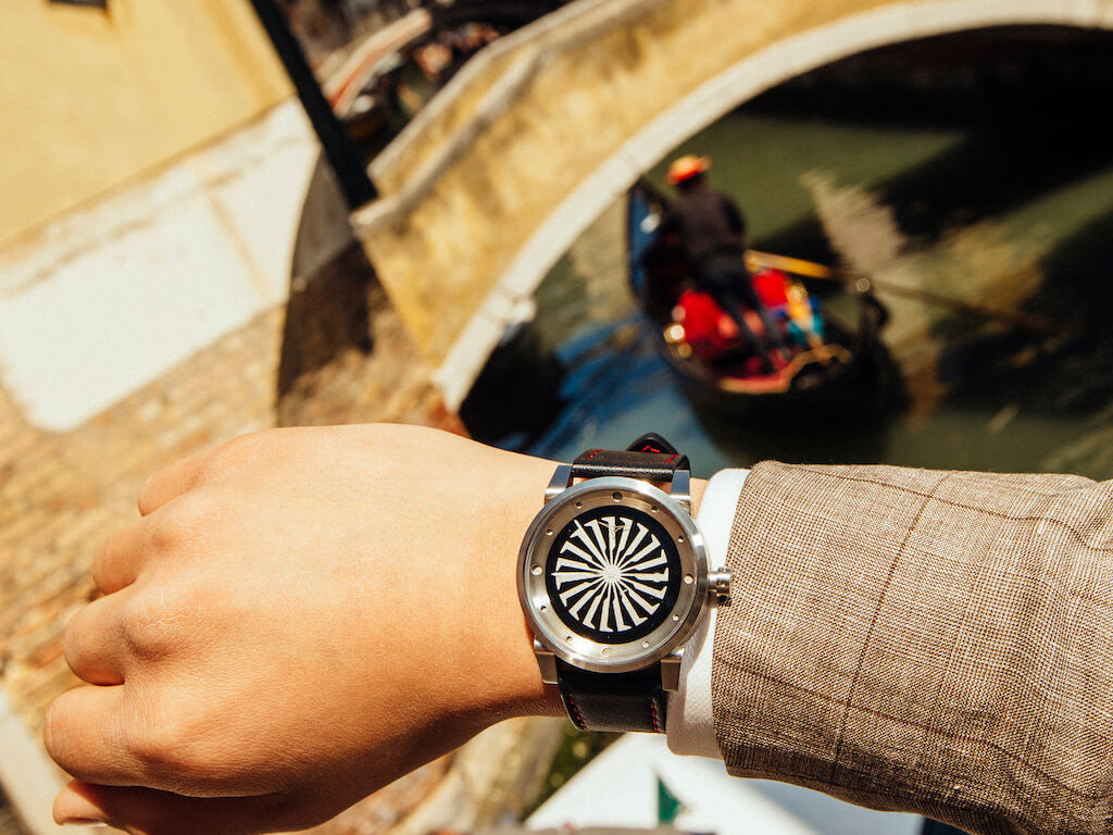 ZINVO Canals Italy Venice Blade Silver Watch