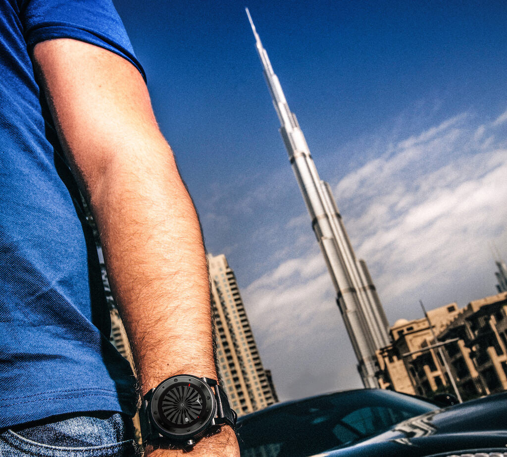ZINVO Blade Phantom Dubai Burj Al Khalifa Watch