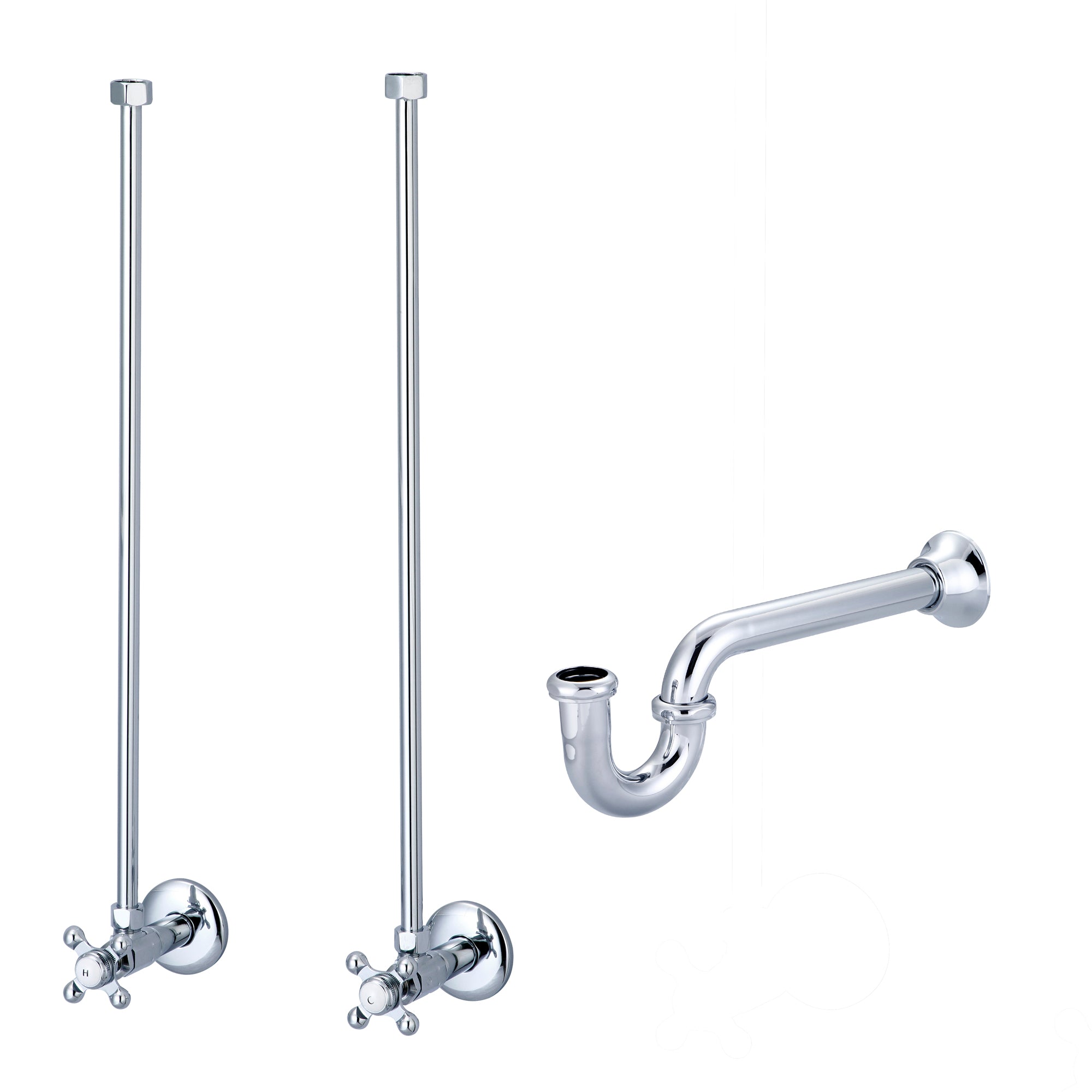 Water Creation | Embassy 60 Inch Wide Double Wash Stand and P-Trap included in Chrome Finish | EB60B-0100 Water Creation | Embassy 60 Inch Wide Double Wash Stand and P-Trap included in Chrome Finish | EB60B-0100
