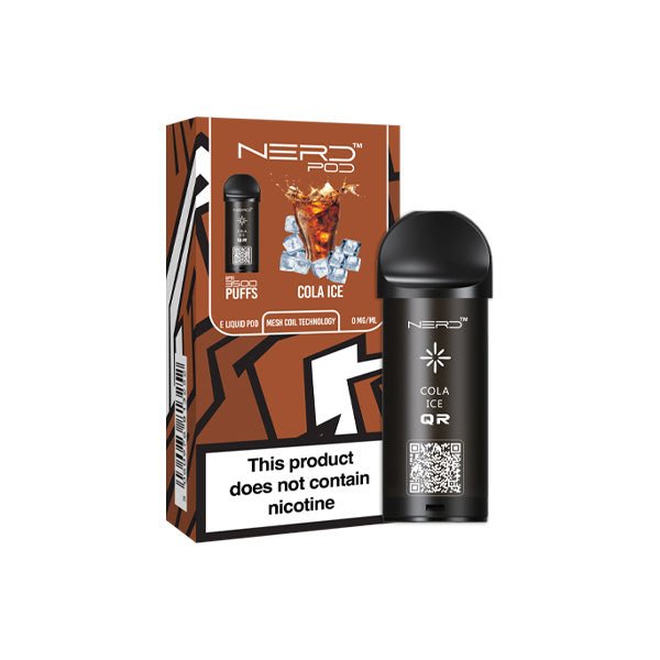 Nerd 3500 Puffs Replacement Pods - 0mg - VapeBoo