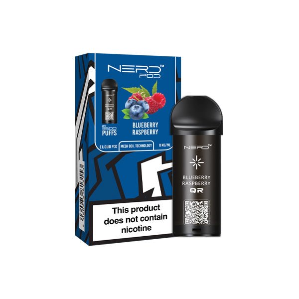 Nerd 3500 Puffs Replacement Pods - 0mg - VapeBoo