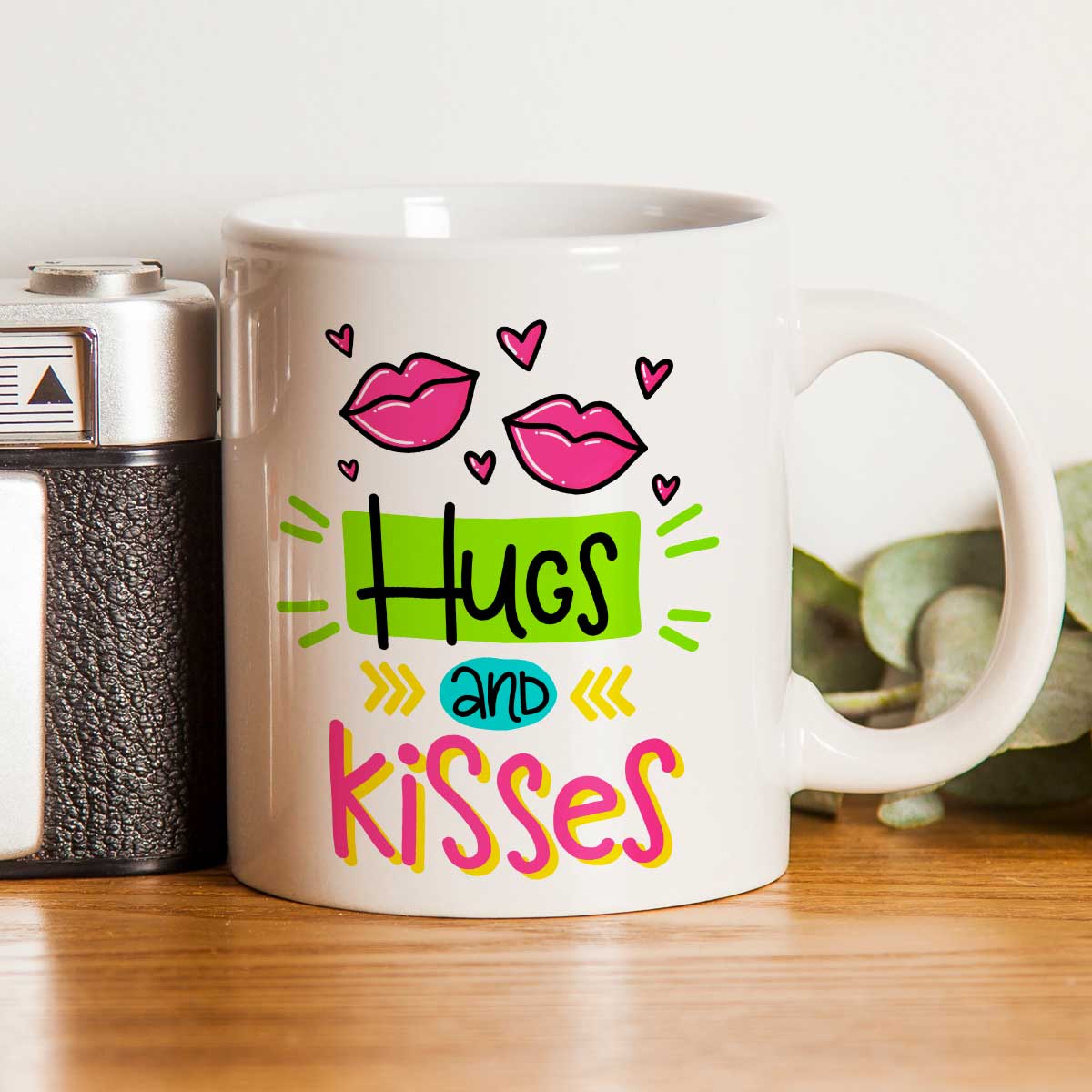 Order Hugs & Kisses Ceramic Mug online at lowest prices in India ...