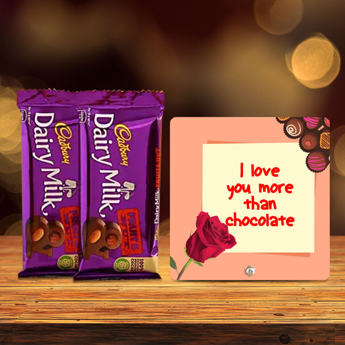 Buy I Love You More Than Chocolate Keepsake with Cadbury Dairy ...