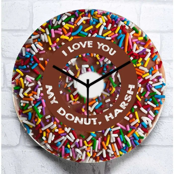 Personalised Doughnut Clock