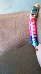 Ladies Medical Alert Bracelet Bright Summer Colours
