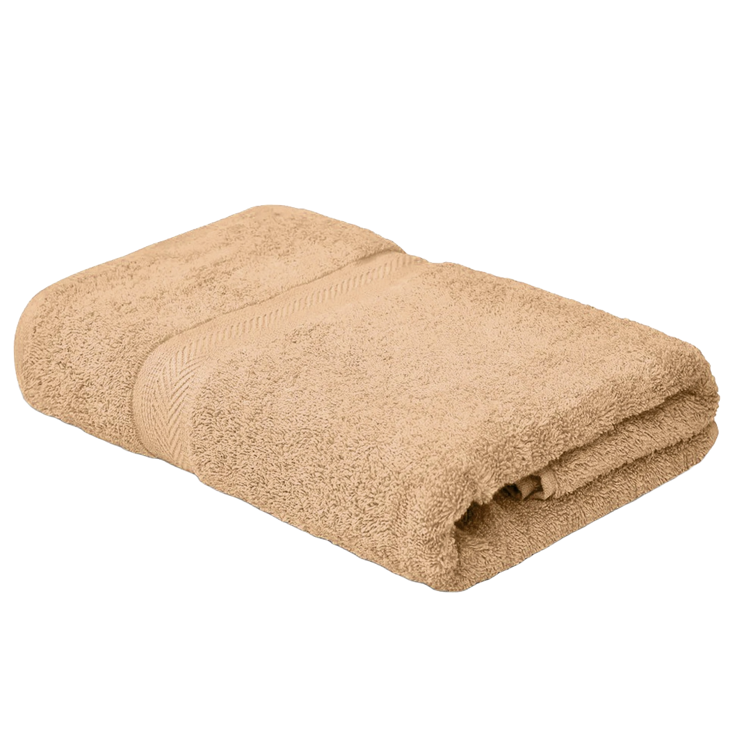 SUPREME 100% Cotton BATH TOWEL,( PACK OF 1)500 GSM, BROWN