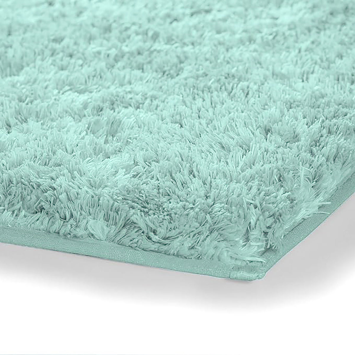 SOFT STEP, MICROFIBER BATH MAT,( PACK OF 1),AQUA (80 CM X 50 CM)