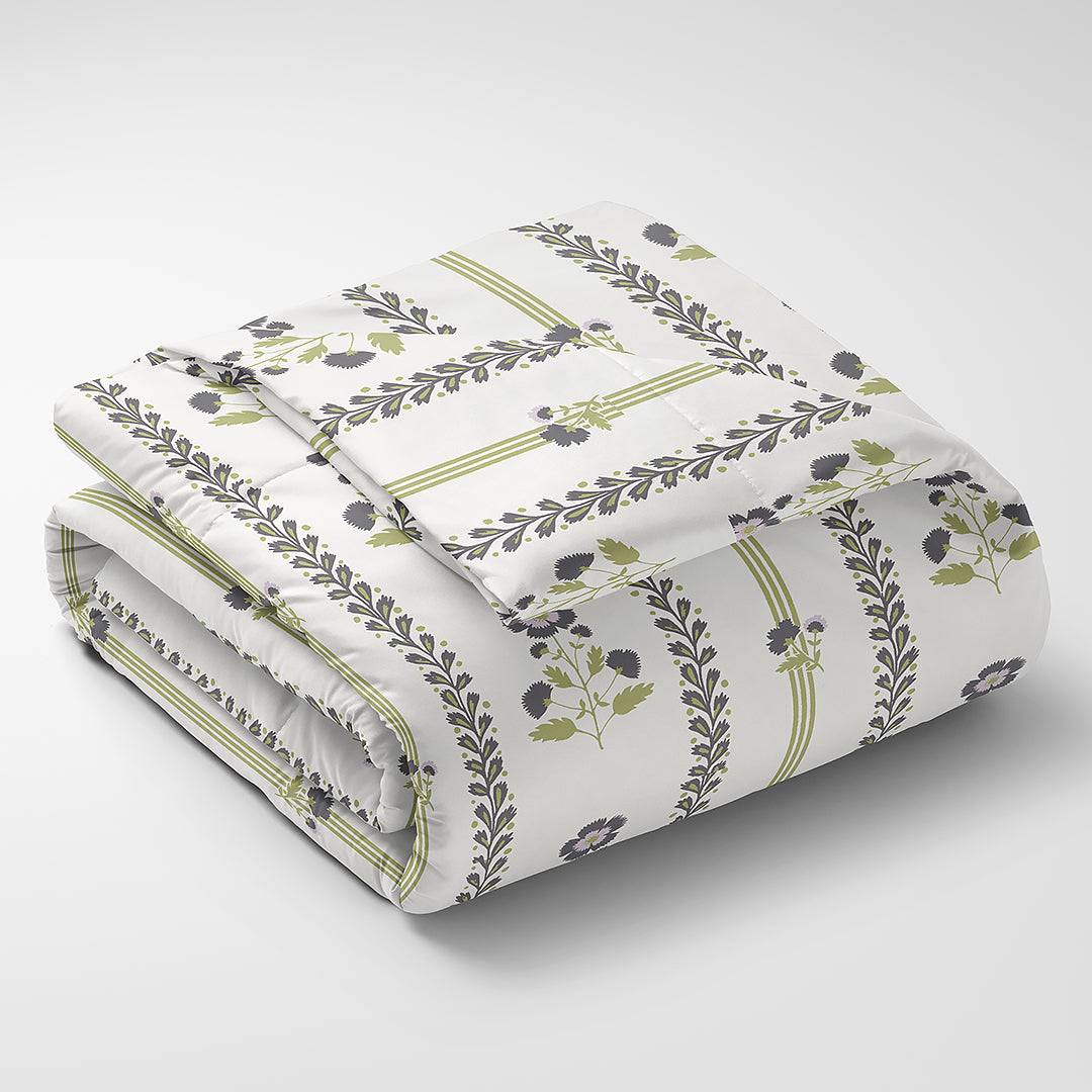JAZZ 100% Cotton King Size Bedsheet, 160 TC, GREEN