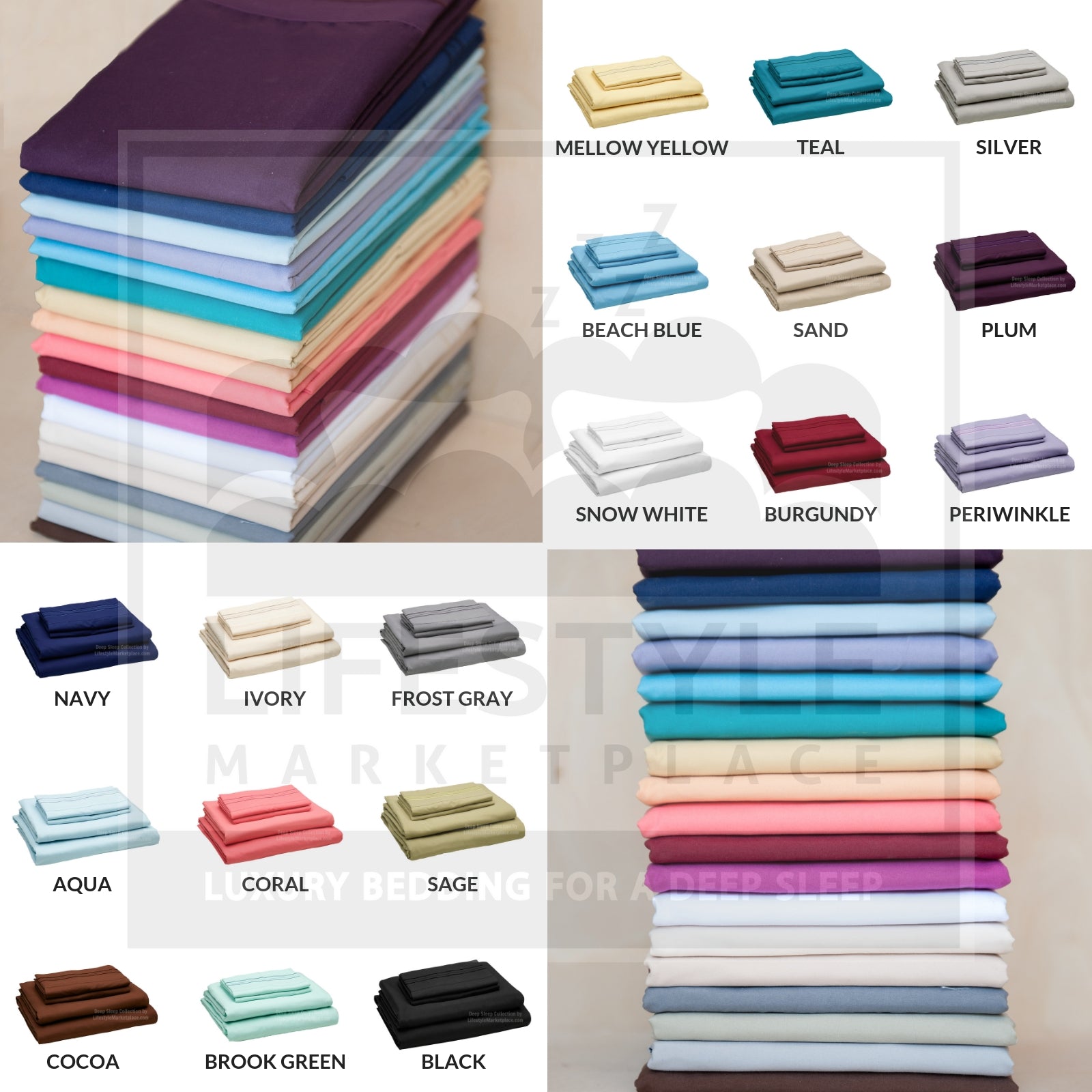 Lifestyle Marketplace Deep Sleep Sheets Icons