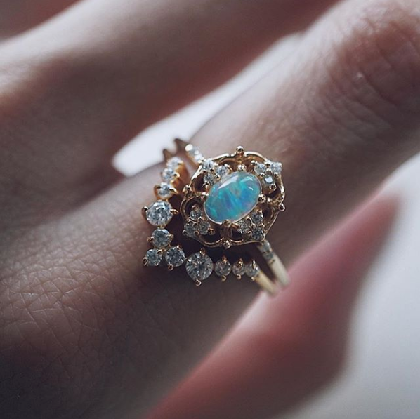 tippy taste jewelry cosmic opal ring