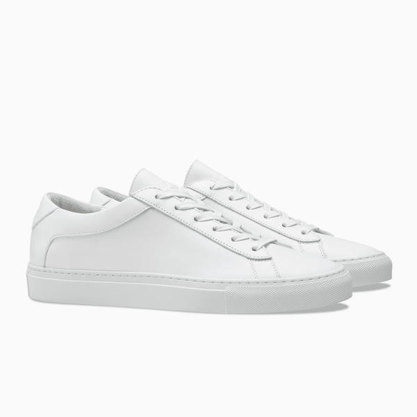 low top leather sneakers