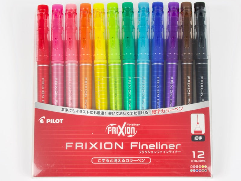 Erasable Fineliner 12 Color Set - Tokyo Pen Shop