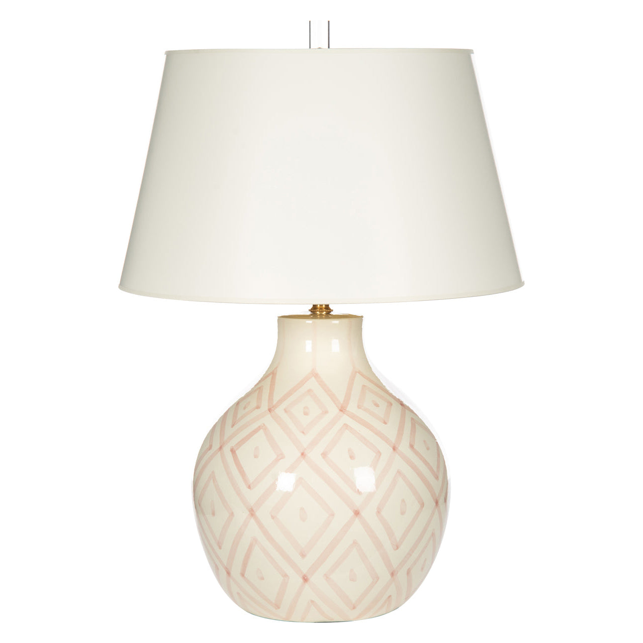 pink geometric lamp