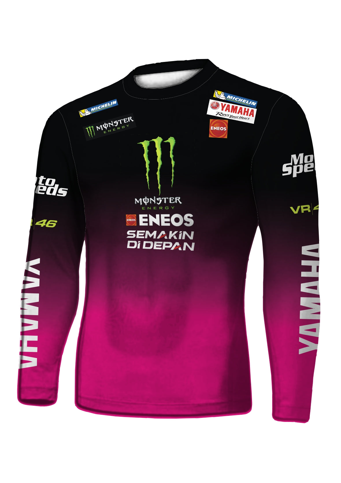 Camiseta Térmica de Compressão Rashguard Motors Yamaha