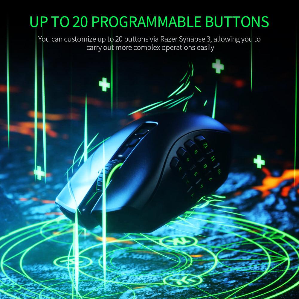 Razer Naga Pro 2.4G Wireless Gaming Mouse Modular Wireless Mouse with