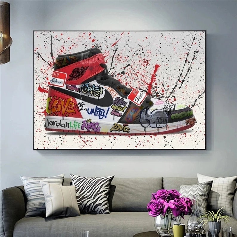 jordan 1 canvas art