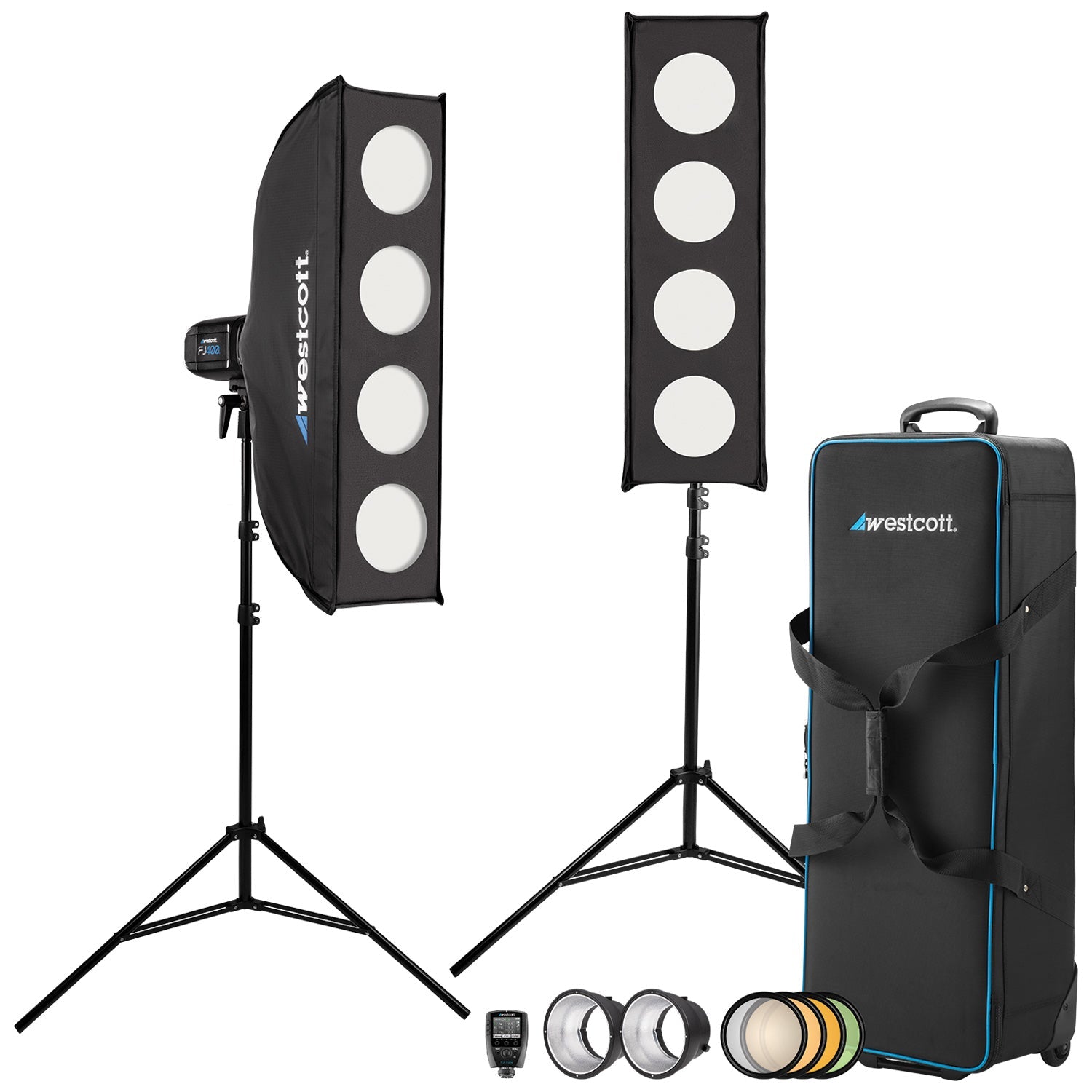 Westcott uLite LED 2-Light Collapsible Softbox Kit Professional Studio  Continuous Lighting for Photography， Video Conferencing， and Pr 買換応援 
