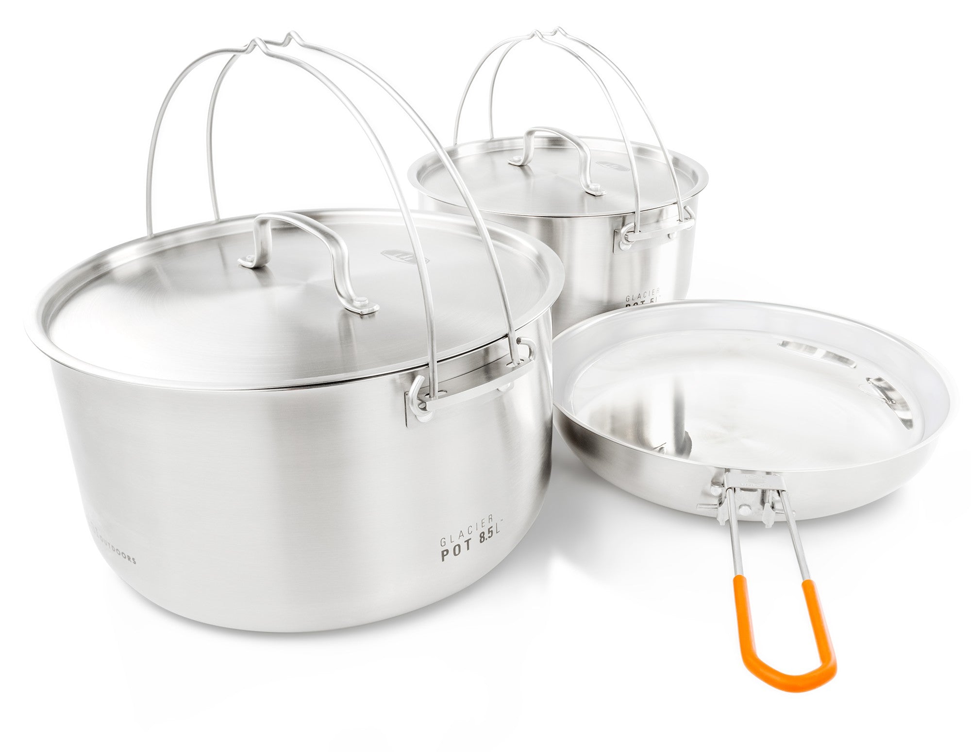 tyk vand blomsten Omkostningsprocent Glacier Stainless Troop Cookset, Camping Cookware Set | GSI Outdoors