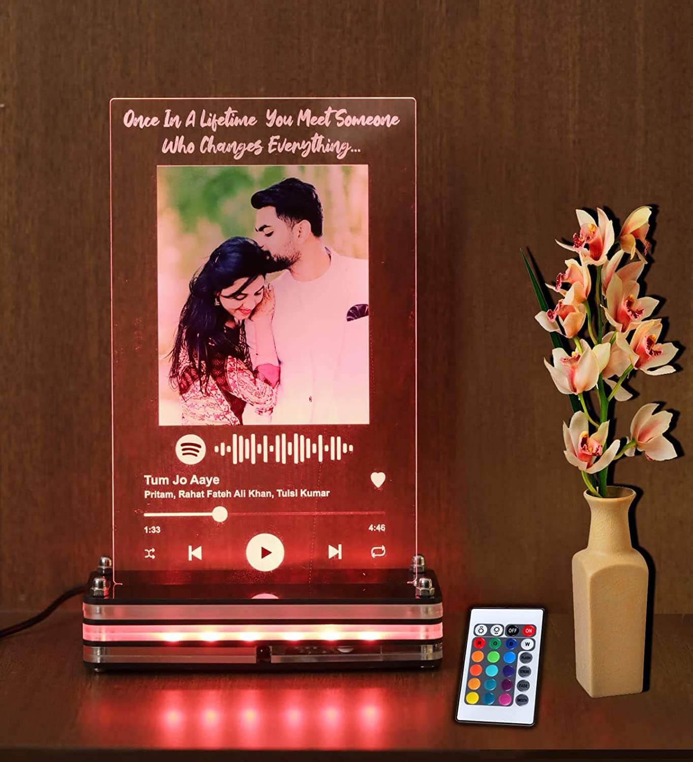 led spotify plaque