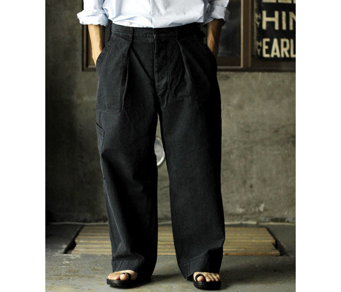 アプレッセ A.PRESSE ミリタリー ワイドパンツ USAF Hemmed Bottoms