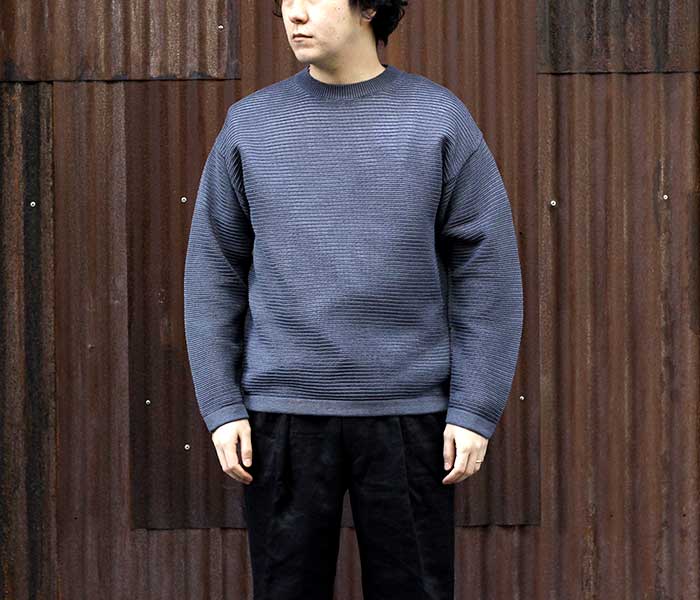 バトナー BATONER サマーニット クルーネック セーター THE SUMMER KNIT CREW NECK (BN-22SM-034)