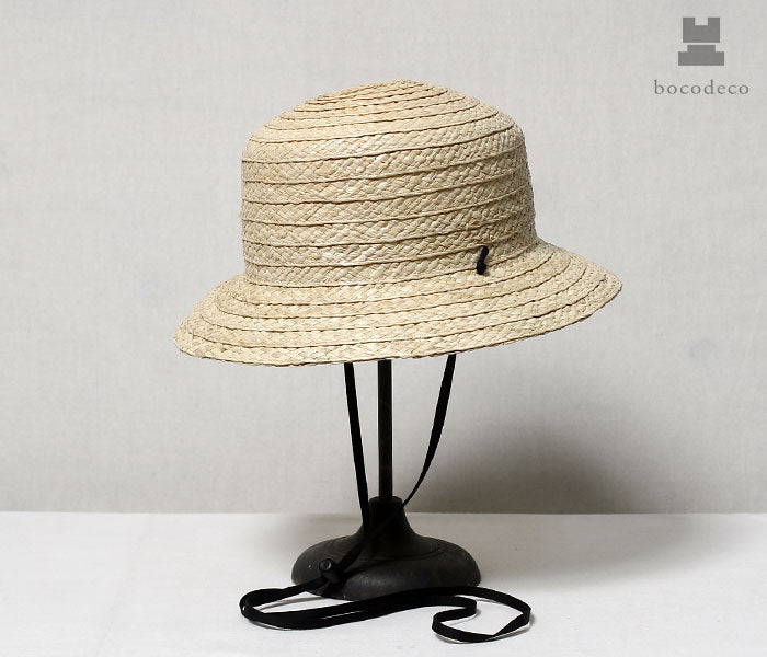 bocodeco ボコデコ Wide Raffia Long Brim Hat - ハット