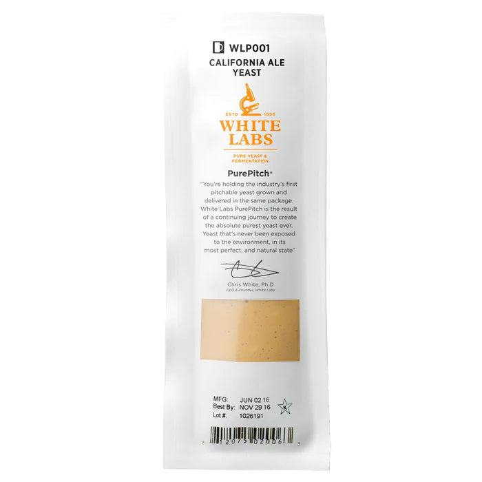 Yeast - White Labs WLP001 California Ale
