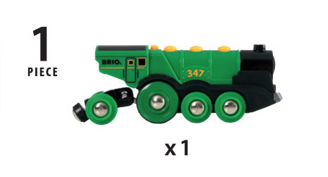 brio green locomotive