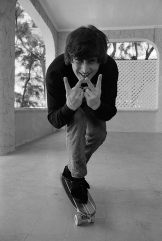 John Lennon durante el rodaje del videclip de "Help" en Nassau, Bahamas - 1965