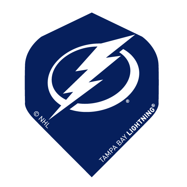NHL® Tampa Bay Lightning® Black Brass Darts flight