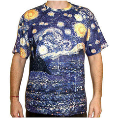Vincent Van Gogh STARRY NIGHT Vincent Van Gogh Fine Art Hand Print T Shirt Mens M L XL