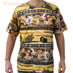 JAPAN Usagi FOLKLORE Japanese UKIYOE Fine Art Print PN T Shirt MENS M L XL