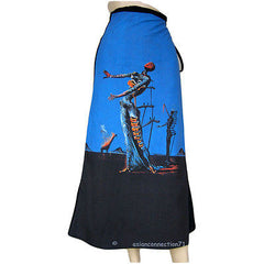 Salvador Dali BURNING GIRAFFE New Freesize Wrap Fine Art Print Skirt Long by P&N