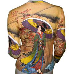 UTAMARO Ukiyoe Japan Geisha LONG SLEEVE Fine Art Print T Shirt Misses L LARGE