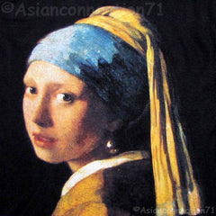 Girl with Pearl Earring Johannes Vermeer Art Print Shirt Singlet TANK TOP Misses S M L XL