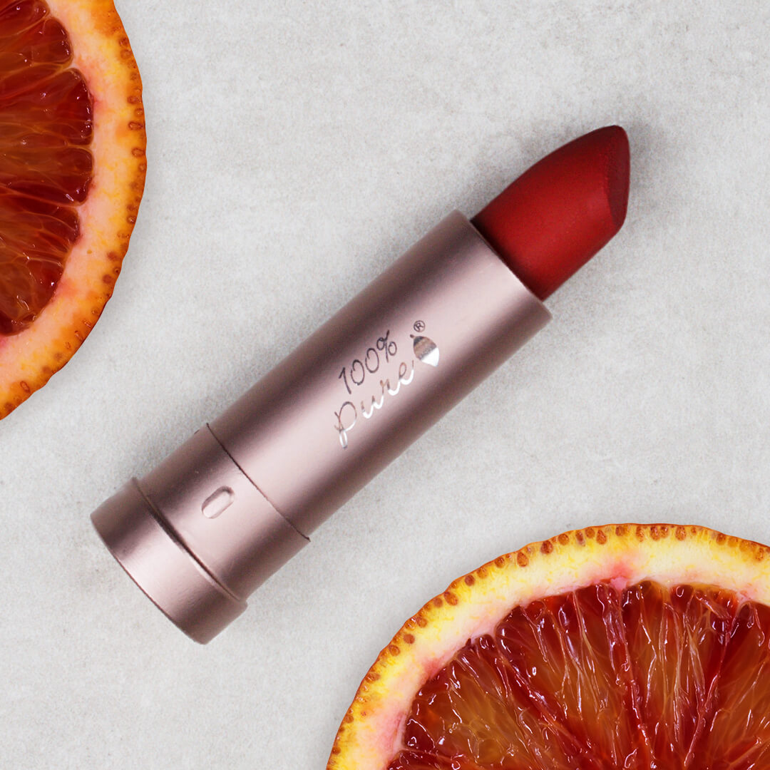 100% Pure Blood Orange Lipstick