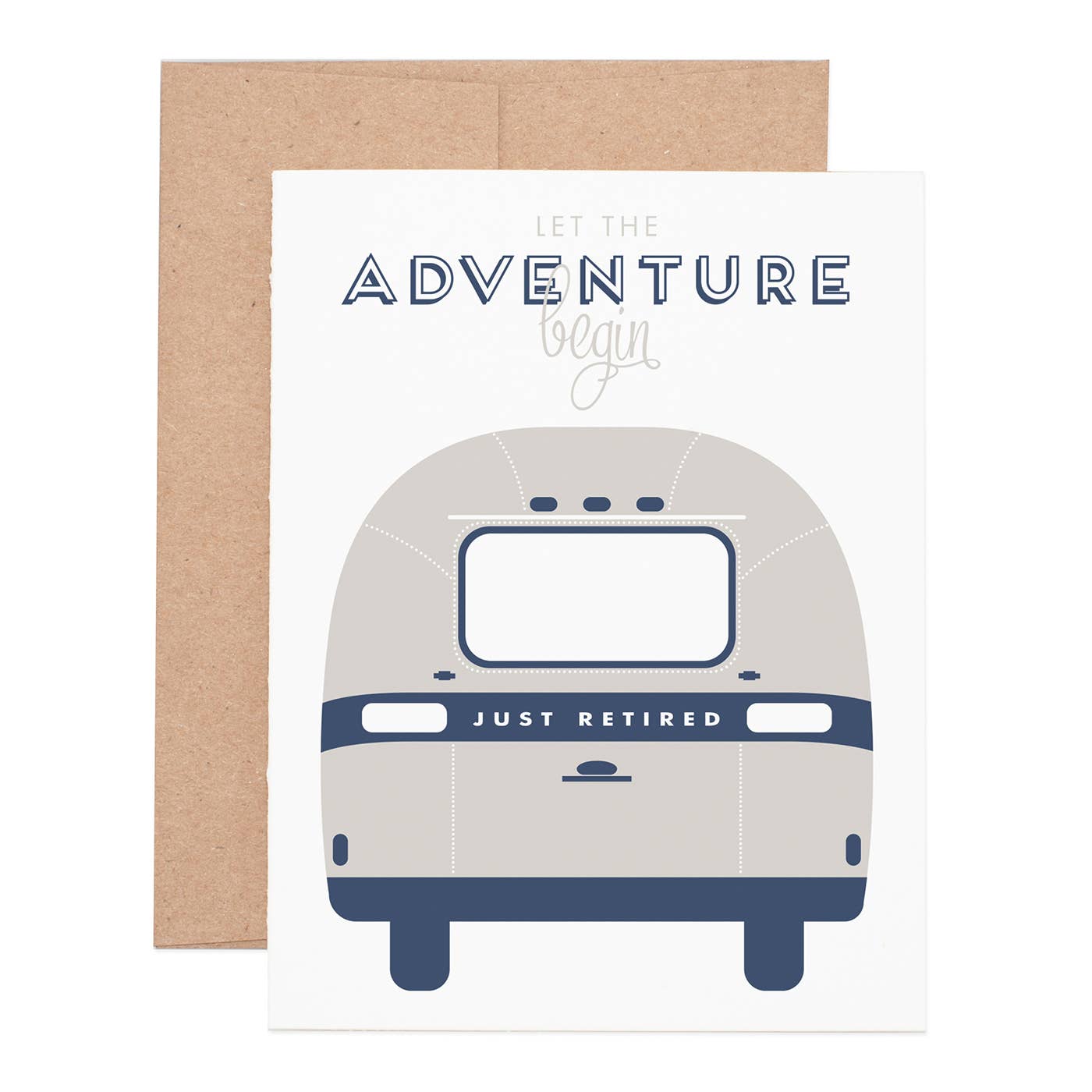 Ruff House Print Shop - Airstream Retirement Greeting Card