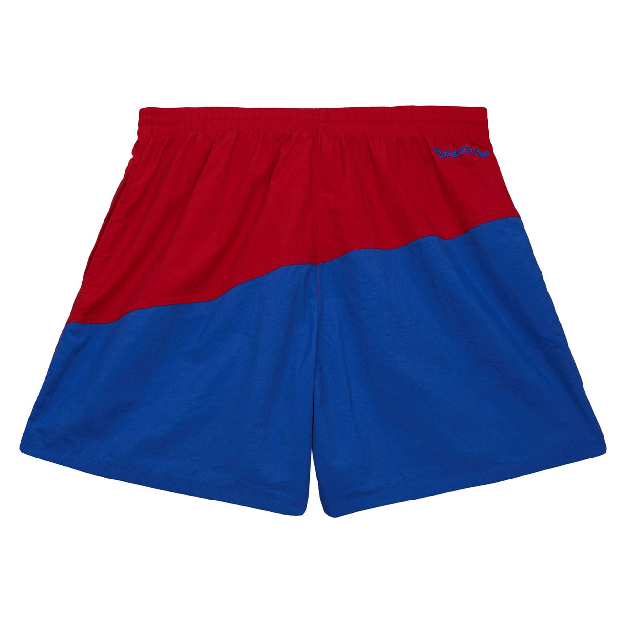 Philadelphia 76ers "Sixers" wordmark NBA Mitchell and Ness | Red/Blue Utility Short