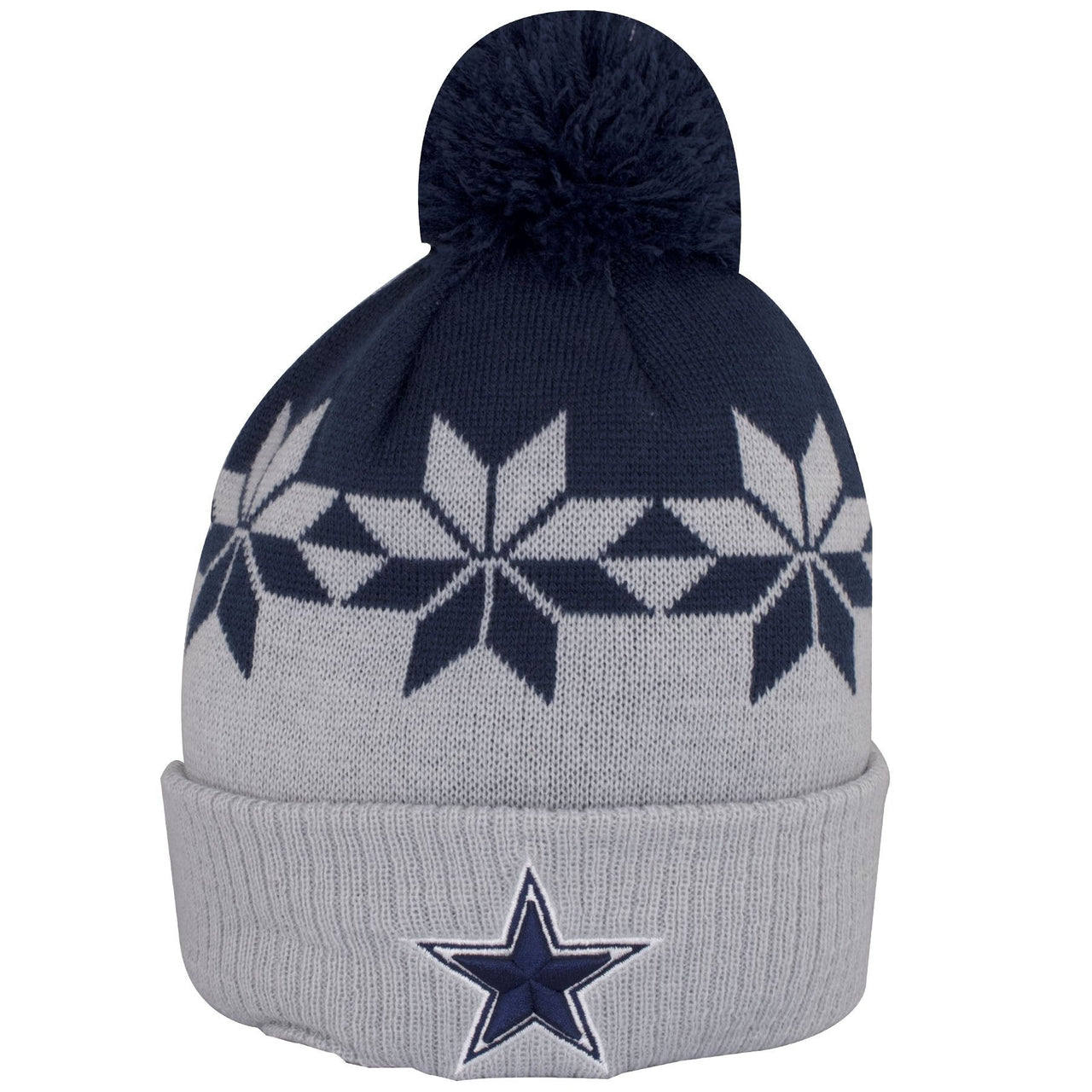 The Dallas Cowboys logo is embroidered on the front of the cuff of this Beanie Dallas Cowboys cap.