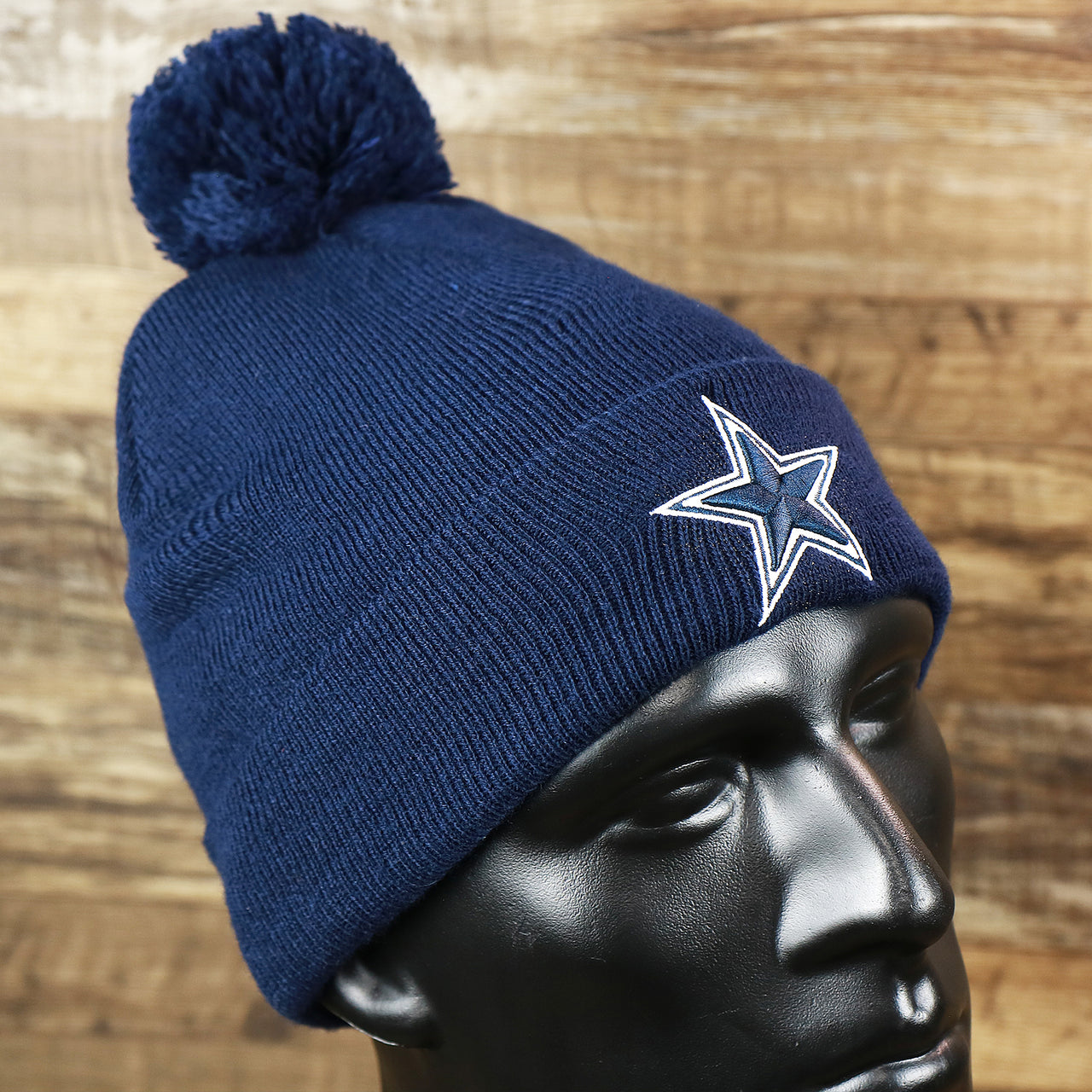 The Dallas Cowboys Authentic Series Pom Pom Winter Beanie | Navy Blue Winter Beanie