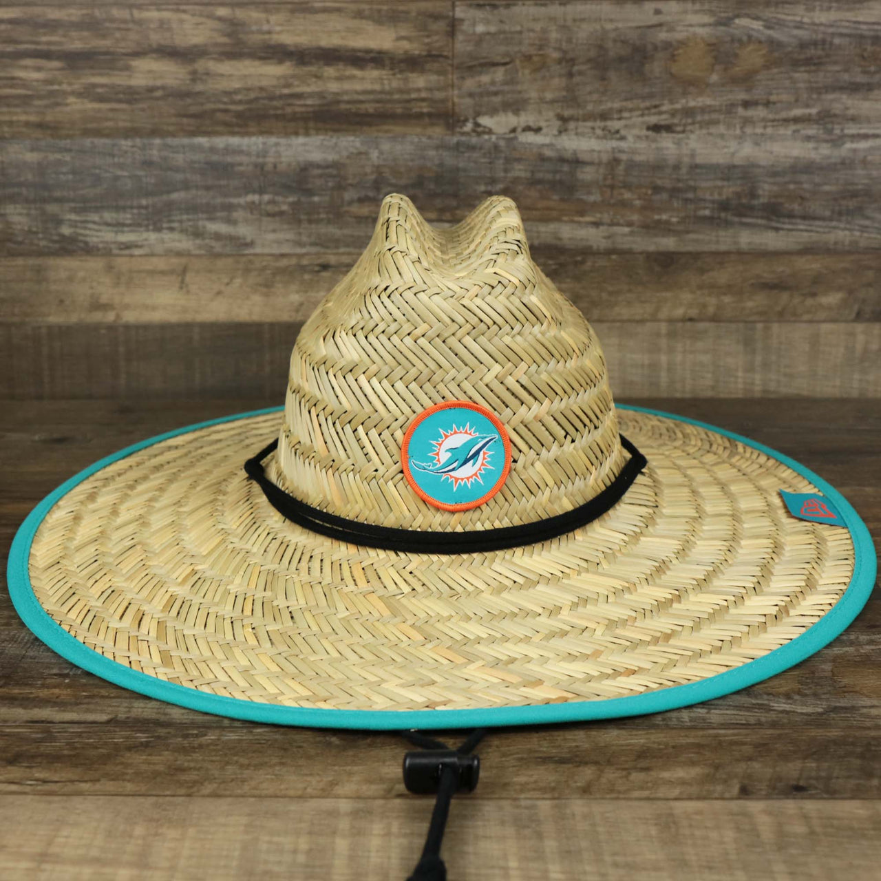 The Miami Dolphins On Field 2022 Summer Training Straw Hat | New Era OSFM