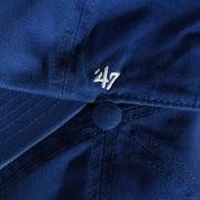 47 brand logo on the Philadelphia Athletics 1928 A Logo Retro Royal Blue Vintage MLB Cooperstown Dad Hat