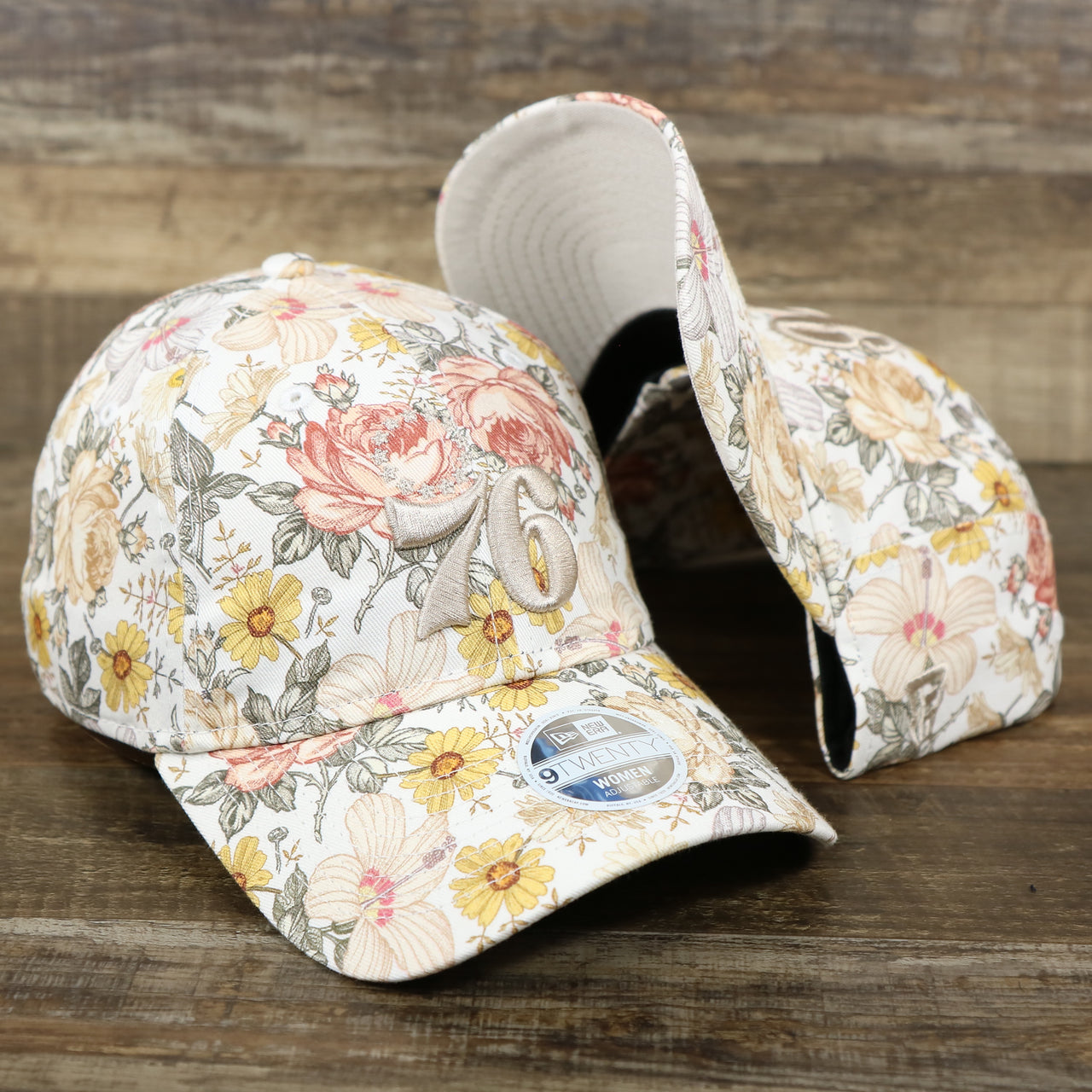 Philadelphia 76ers All Over Sunflower Rose Floral Fall Flower Bloom Print Ladies' Ball Cap